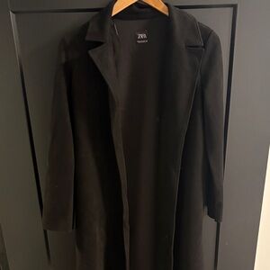 Zara Classic Black Overcoat